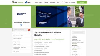 Bank of America Merrill Lynch - 2018 Summer Internship with BofAML