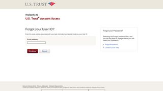 Forgot User ID - Account Management Online