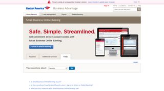 SiteKey Help & FAQ from Bank of America Small Business