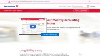 Bank of America Bill Pay Services – Login to Pay a Bill Online