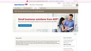 ADP HR and Payroll Services for Small Business - Bank of America