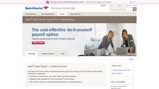 Self-Service Payroll Options from Intuit® for Small ... - Bank of America