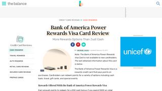 Bank of America Power Rewards Visa Card Review - The Balance