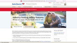 Online Banking Security from Bank of America