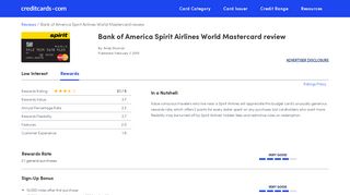 Bank of America Spirit Airlines World Mastercard ... - Credit Cards