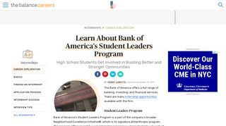 Learn About Bank of America's Student Leaders Program
