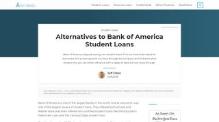 Bank of America Student Loans Are No More: Compare Alternatives ...