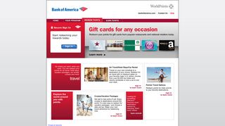 WorldPoints Rewards | Travel - Bank of America