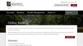 Online Banking | Signature Bank of Arkansas