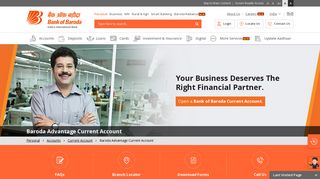 Open Baroda Advantage Current Account Online | Bank of Baroda