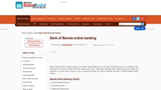 Know Bank of Baroda (BOB) Online Net Banking Services, Login ...