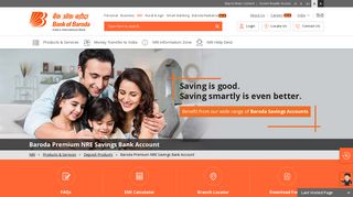 Premium NRE Savings Bank Account | Bank of Baroda