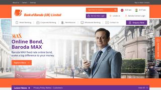 Bank of Baroda - India's International Bank. UK Operations