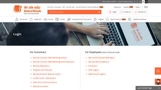 Login | Bank of Baroda, India's International Bank