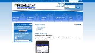 Mobile Banking - Bank of Bartlett