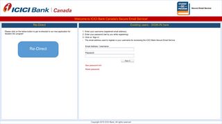 ICICI Bank Canada Secure Online Mail
