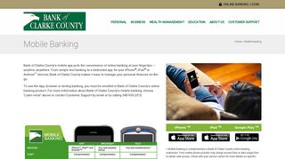 Bank of Clarke County - Mobile Banking