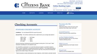 Checking Accounts - The Citizens Bank of Clovis