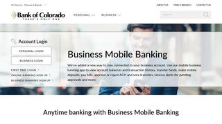 Mobile Business Banking | Pinnacle Bank - Bank of Colorado