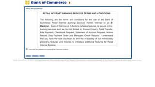 Bank Of Commerce Retail Internet Banking - Online Banking