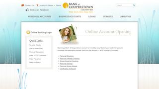 Online Account Opening | Bank of Cooperstown | Cooperstown, NY