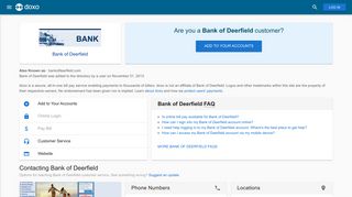 Bank of Deerfield: Login, Bill Pay, Customer Service and Care Sign-In