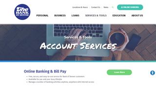 Account Services | The Bank of Denver | Denver, CO - Lakewood, CO ...