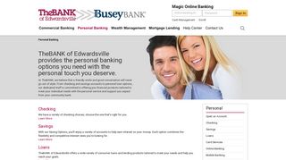 Personal Banking - TheBANK of Edwardsville