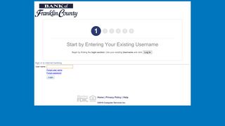 Bank of Franklin County - Online Banking - myebanking.net