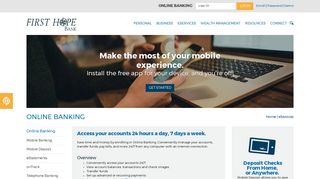 Online Banking › First Hope Bank