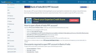 Bank of India (BOI) PPF Account - Calculator, Interest Rate - BankBazaar