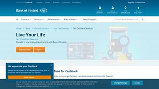Get Cashback Rewards - Bank of Ireland