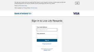 Sign in - Live Life Rewards from Bank of Ireland