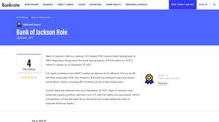 Bank of Jackson Hole Reviews and Ratings - Bankrate.com
