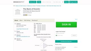 The Bank of Kremlin - 3915 North 4th Street (Enid, OK) - Branchspot