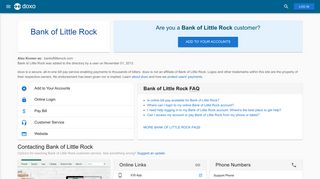 Bank of Little Rock: Login, Bill Pay, Customer Service and Care Sign-In