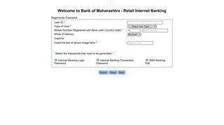 Welcome to Bank of Maharashtra - Internet Banking - Mahaconnect