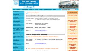 Internet Banking/ Helpdesk - Bank of Maharashtra