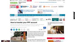 How to transfer your PPF account - The Economic Times