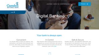 Bank 24/7 - Digital Banking Features - Camden National Bank
