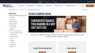 Online Business Banking , online services | Bank of Melbourne