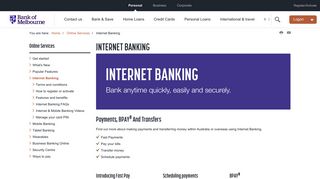 Internet & Online Banking , online services | Bank of Melbourne