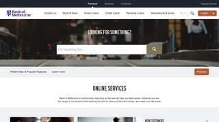 Online Services | Bank of Melbourne
