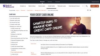 Your credit card online | Bank of Melbourne