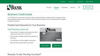 Business Credit Cards from The Bank of Missouri