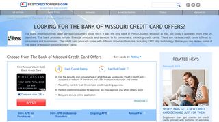 The Bank of Missouri Card Offers 2019 - BestCreditOffers.com