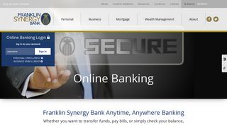 Online Banking - Mobile Banking | Franklin Synergy Bank