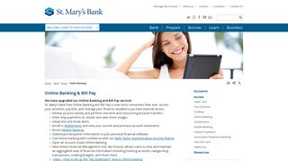 Online Banking | St. Mary's Bank