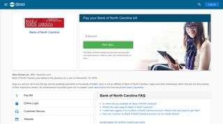 Bank of North Carolina (BNC): Login, Bill Pay, Customer Service and ...