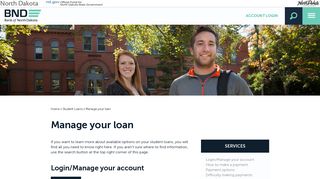 Manage your loan - Bank of North Dakota